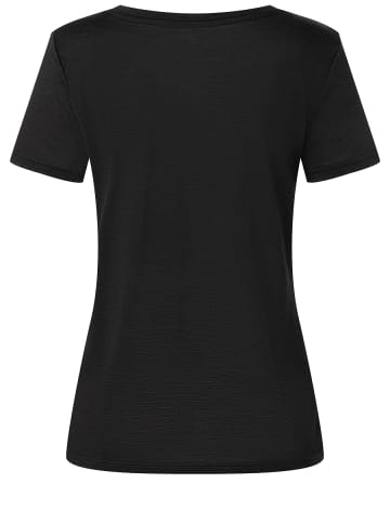 super.natural Merino T-Shirt in schwarz