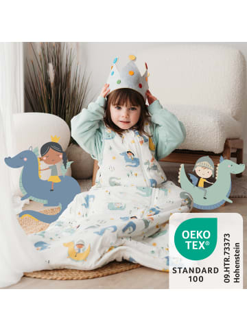 Schlummersack Babyschlafsack, 1.0 TOG in Weiß-Blau