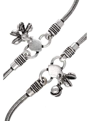 gaya Damen Fußkettchen in Silber Mehrfarbig