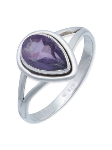 mantraroma 925er Silber - Ringe mit Amethyst facettiert