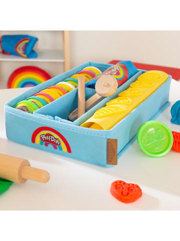 roba Play-Doh XL Spielset – Canvasbox, 3D-Kreativmatte, 12 Knete, Holzwerkzeuge
