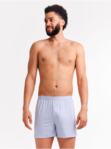 Erlich Textil  weite Boxershorts LIGHT TOUCH BOXERS IM 3er PACK in hellblau