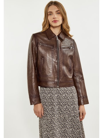 DreiMaster Vintage Damen Jacke in Dunkelbraun