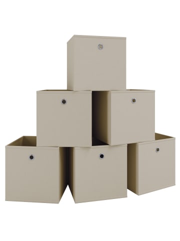 VCM  6er Set Faltbox Klappbox Kiste Boxas in Weiß