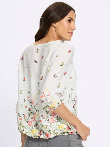 WITT WEIDEN Druckbluse in ecru-khaki-bedruckt