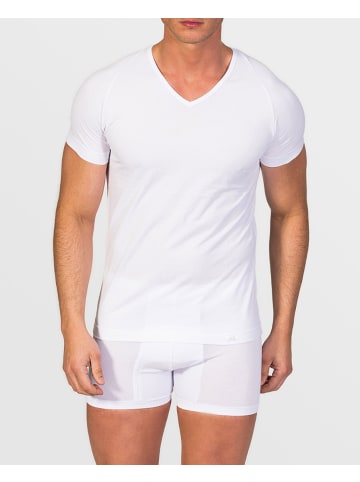 ZD ZERO DEFECTS T-Shirt "Ranglan" in Weiß
