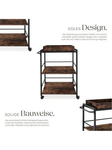 tectake Küchenwagen Worcester 65x41,5x87cm