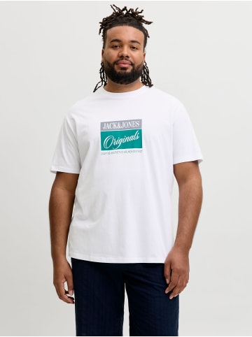 JACK & JONES PLUS T-shirt in Bright White