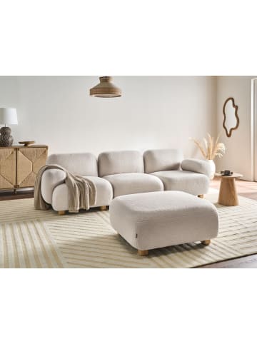 Beliani 4-tlg Modulsofa AMLI in Weiß/Braun