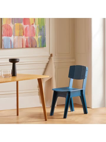 SoBuy Küchenstuhl in Blau - (B)44,5 x (H)86 x (T)61cm