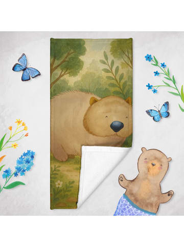 Mr. & Mrs. Panda Handtuch Wombat Design ohne Spruch in Gelb Pastell
