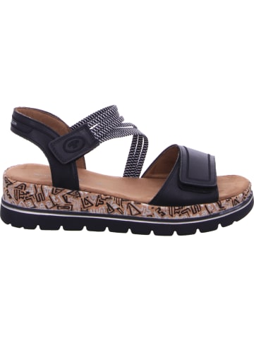 Tom Tailor Keilsandalette in schwarz
