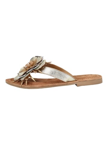 Lazamani Pantoletten in Gold