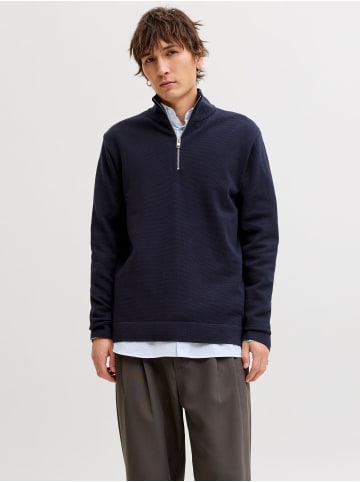 Jack & Jones Sweatshirt mit halbem Reißverschluss in Night Sky