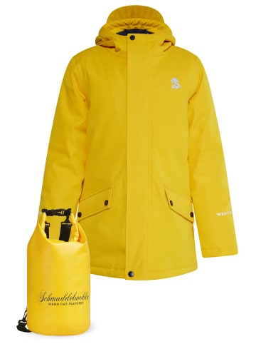 Schmuddelwedda Anorak + Tagesrucksack - Set in Dunkelgelb