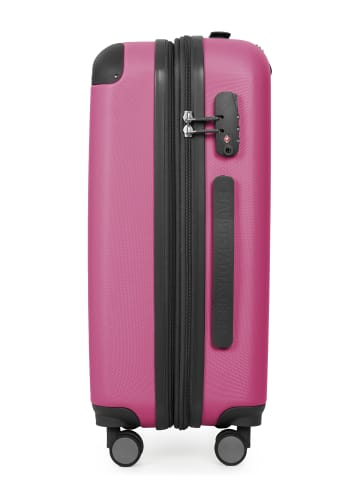 Hauptstadtkoffer Spree - Koffer Handgepäck Bordgepäck Trolley 55 x 36 x 21 cm erweiterbar max. 42 L, TSA in Pink