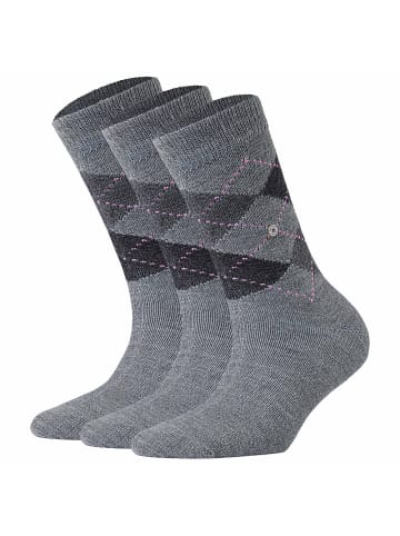 Burlington Socken 3er Pack in Hellgrau