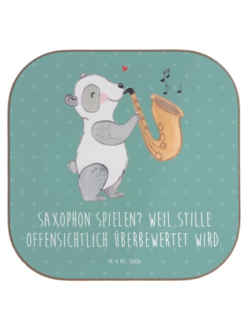 Mr. & Mrs. Panda Tassen Untersetzer Saxophon Leidenschaft mit Sp... in Meeresbrise