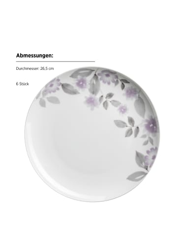 Mäser Tellerset, Porzellan Sono in Weiß