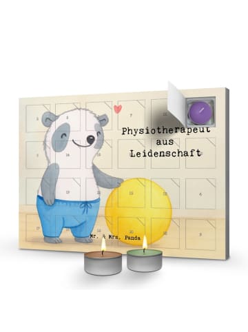 Mr. & Mrs. Panda adventskalender mit duftkerzen Physiotherapeut ... in Weiß