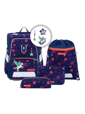 Step by Step Grundschulranzen-Set SPACE SHINE Pegasus Night Nuala in lila