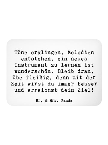 Mr. & Mrs. Panda whiteboardmagnet Spruch Ein neues Musikinstrume... in Weiß