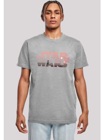 F4NT4STIC T-Shirt Star Wars Tatooine Logo in grau meliert