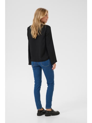 Kaffe Langarm-Bluse KAariel in Black Deep