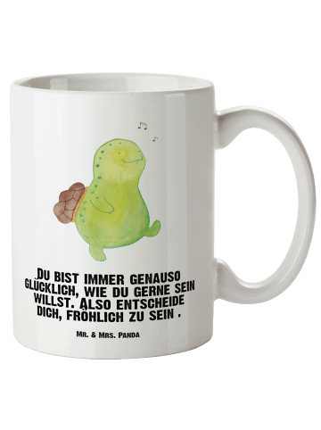 Mr. & Mrs. Panda XL Tasse Schildkröte Pfeifen mit Spruch in Weiß