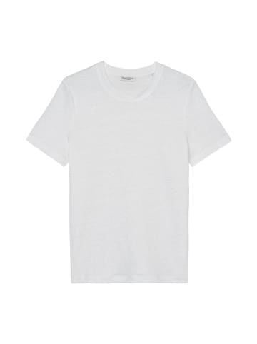 Marc O'Polo Leinen-T-Shirt relaxed in white cotton