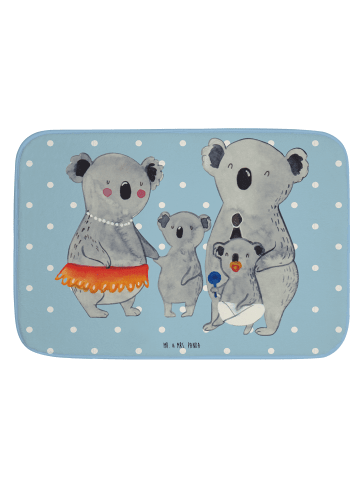Mr. & Mrs. Panda Badvorleger Koala Familie ohne Spruch in Blau Pastell