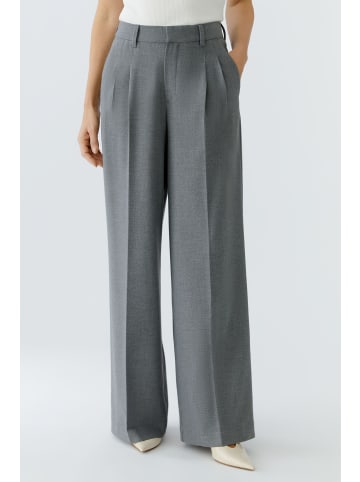 Oui Bundfaltenhose in grey