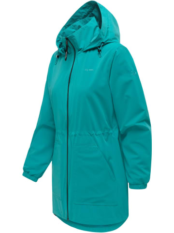 ragwear Kurzmantel Brona in Teal Green