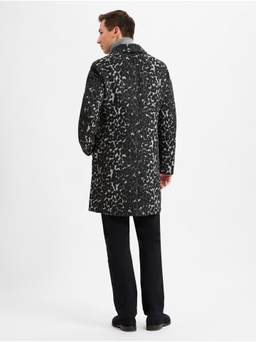 Finshley & Harding London Wollmantel in anthrazit schwarz - 0001