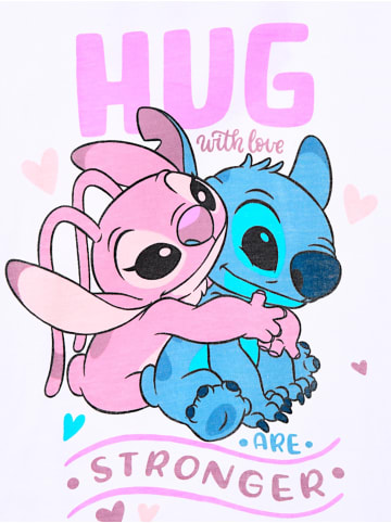 Lilo & Stitch Langarmshirt Disney Stitch & Angel in Creme