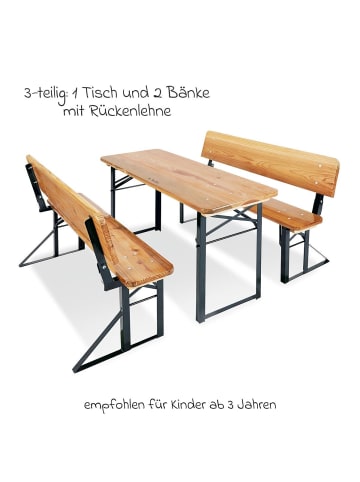 Pinolino 3-tlg. Kinderfestzeltgarnitur Sepp in brown,green