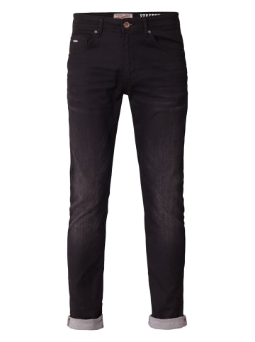 Petrol Industries Slim Fit Jeans Seaham Coated in Schwarz