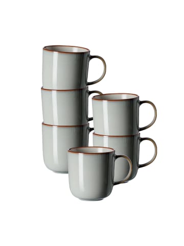 Ritzenhoff & Breker 6er Set Kaffeebecher Portofino 400 ml grau in grau