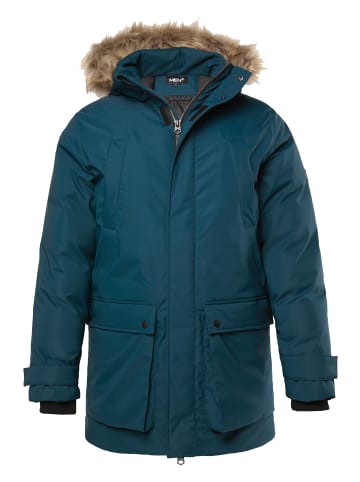 Men Plus Parka in dunkles tannengrün