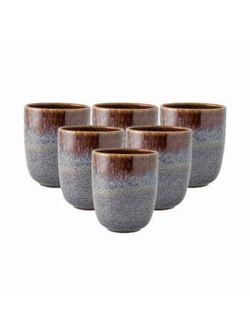 like. by Villeroy & Boch 6er Set Becher ohne Henkel Lave in Beige 400 ml