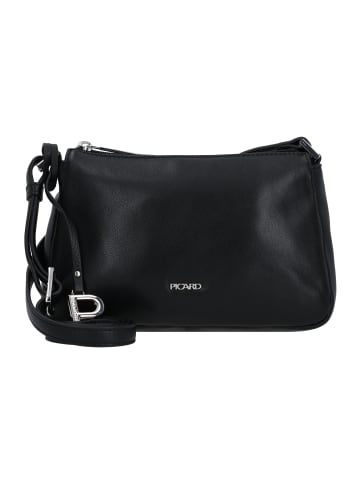 PICARD Really Umhängetasche Leder 22 cm in schwarz