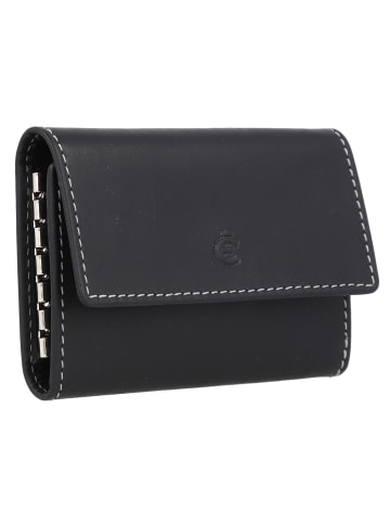 Esquire Dallas Schlüsseletui Leder 10 cm schwarz