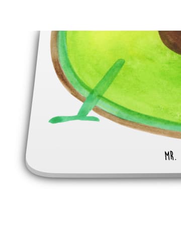 Mr. & Mrs. Panda Untersetzer Avocado Schwangerschaft ohne Spruch in Weiß