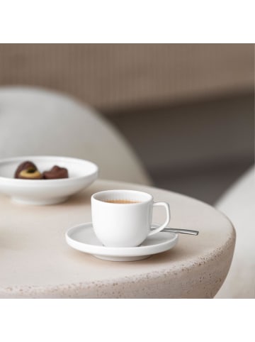 Villeroy & Boch 6er Set Espressountertassen Afina ø 11,6 cm in weiß