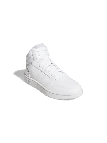 adidas Sneaker Hoops 3.0 Mid Classic in ftwwht/ftwwht/dshgry