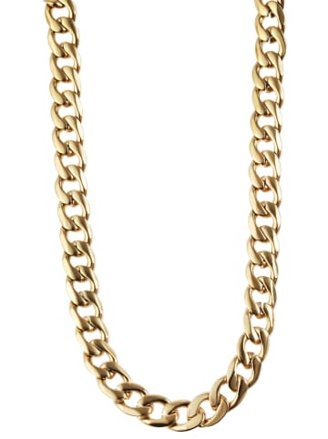 Adeliás Unisex Halskette – Panzerkette aus Edelstahl in gold