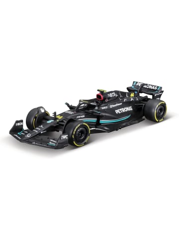 Bburago Modellauto F1 Mercedes AMG W14 '23 #44 Hamilton, Maßstab 1:43 in schwarz