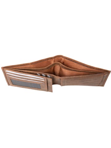 Alassio Geldbörse Leder 12 cm braun