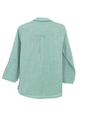 Jack Wolfskin Bluse Emerald Lake Shirt Damen Bluse Wanderhemd Baumwolle in Grün