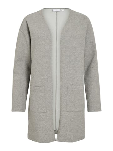 Vila Strickjacke in Light Grey Melange